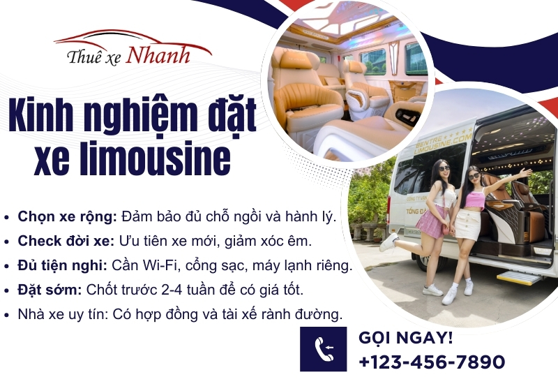 Kinh nghiệm thuê xe limousine giúp việc đi Sài Gòn tiện nghi an toàn