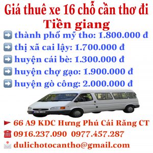 Thuê xe Cần Thơ – Tiền Giang