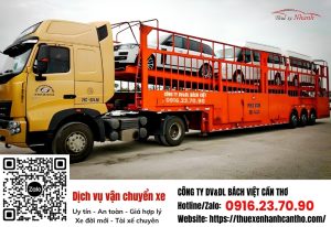 Vận chuyển ô tô tại Cần Thơ chuyên nghiệp cước phí rẻ